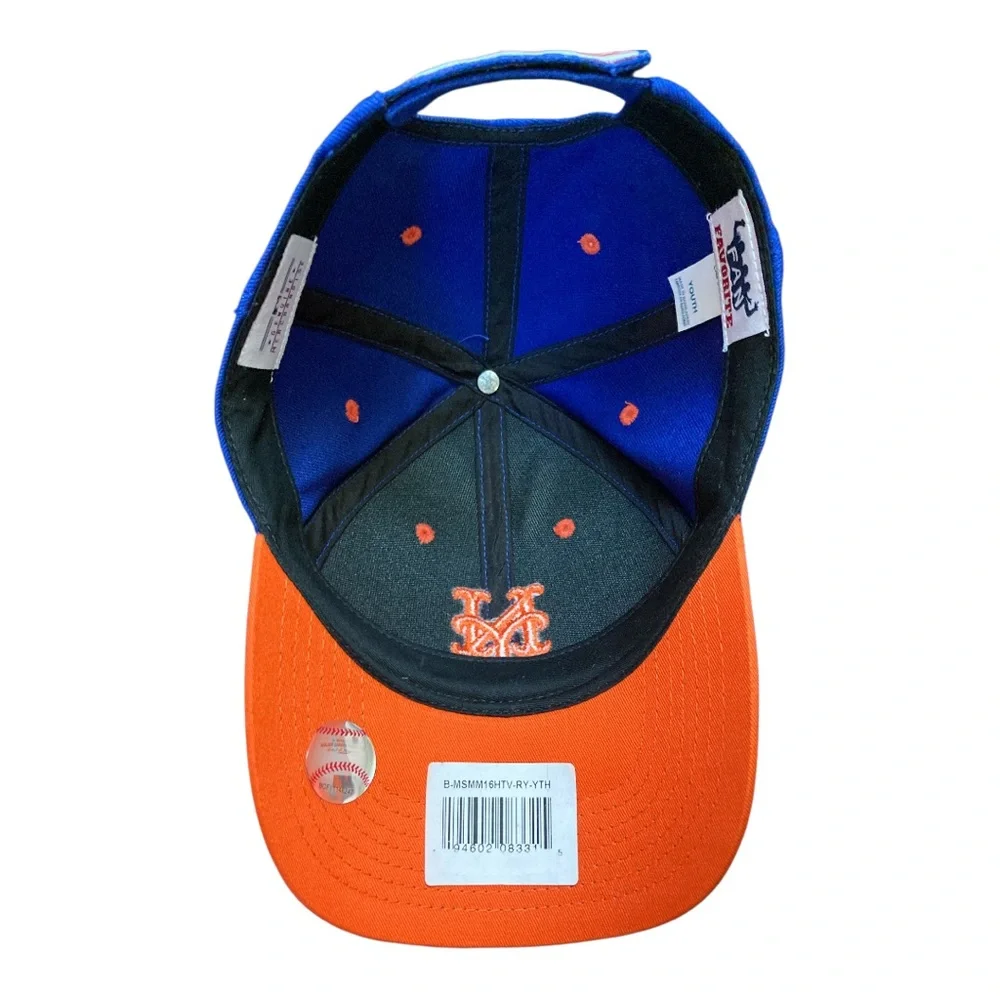 Fan Favorite MLB New York Mets Youth Team Logo, Adjustable Snapback NWT